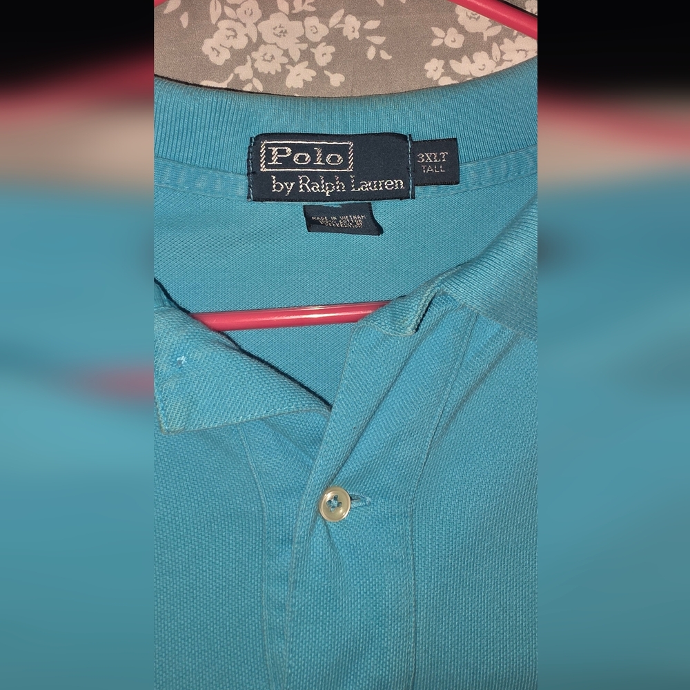Polo by Ralph Lauren Men's Teal Polo Shirt